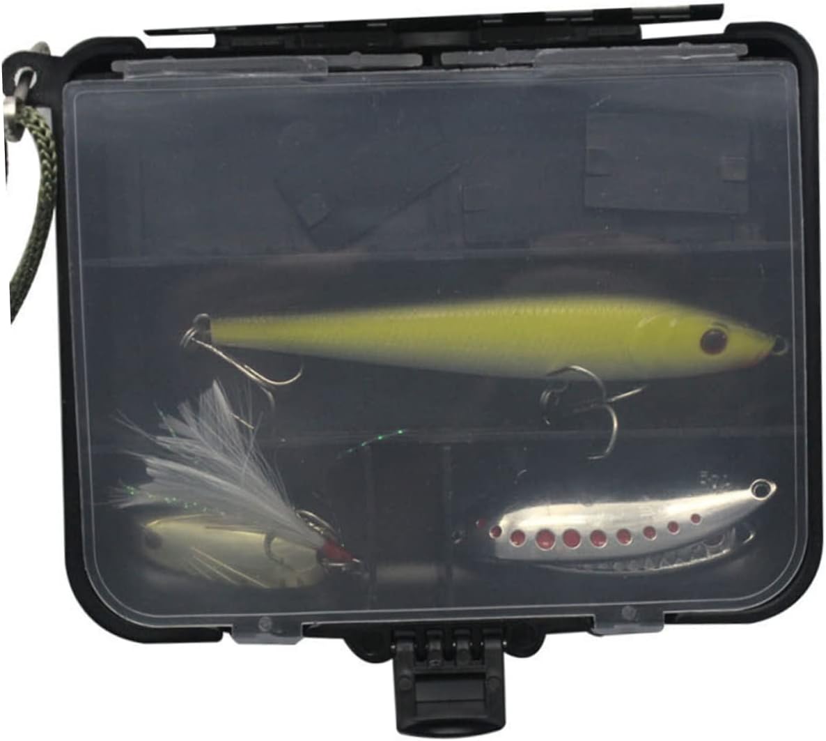 Fishing Gear Storage 3Pcs Removable Divider Waterproof Bait Containers for Lures for Outdoor Fishing Activities