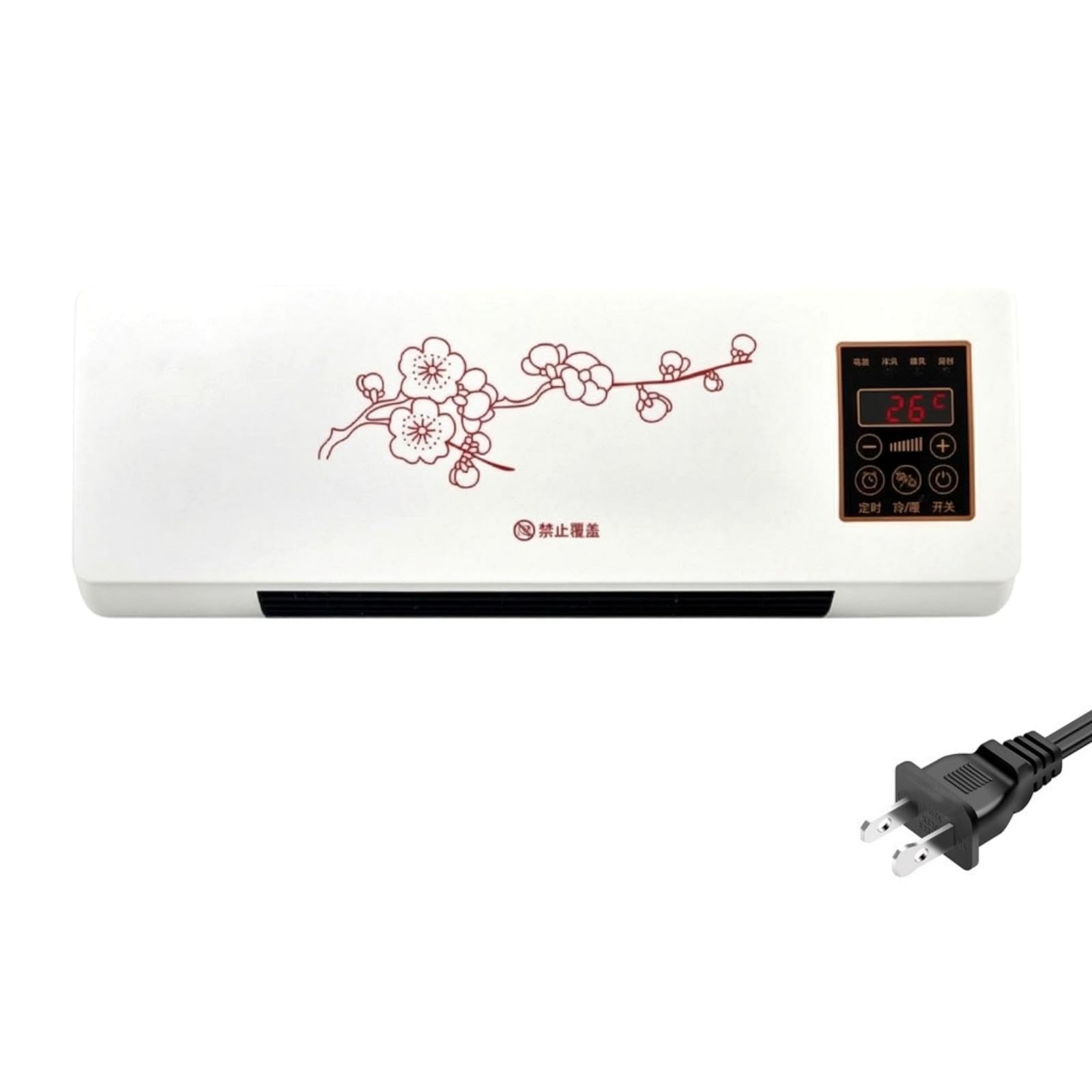 Wall-Mounted Electric Heater Indoor Electric Wall Heater Rectangular Home Heating Pattern Jp-image-9