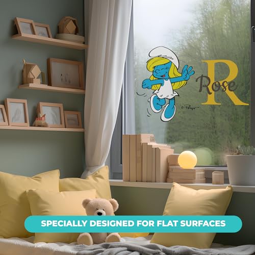 Vinilo decorativo personalizado Smurfette para pared miniatura 3