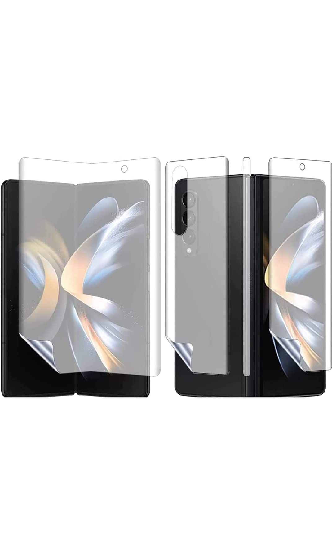 Digipower Designed for Samsung Galaxy Z Fold 4 5G Flexible TPU Screen Protector, Support Fingerprint Unlock, Case Friendly, Bubble Free, High Definition,Unbreakable Membrane(Set of 3)