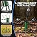 Bow Stand, Foldable and Portable Stand for Compound Bow with Quiver (Hold 30-40 Arrows), Ground Archery Holder for Traditional Longbows, Archery Accessories for Hunting Target Practice (1 Pack,Green)