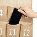 Juvale Cell Phone Storage for Classroom 30-Row Burlap Pocket Chart - 23.6 x 31 in White Farmhouse Jute - Numbered Phone Caddy & Calculator Holder - Wall-Hanging Classroom Organizer
