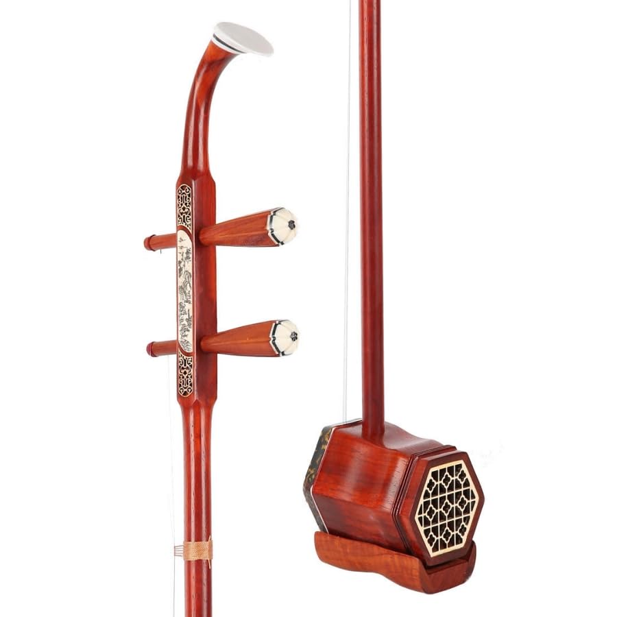 LANDTOM Erhu2 - Instrumento de violín chino de palo de palisandro de cuerda con accesorios para...