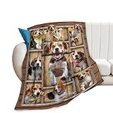 Beagle Blanket Beagle Dog Throw Blankets Ultra Soft Cozy Fuzzy Plush Fleece Flannel Lightweight Beagle Pet Blanket Gifts for Dog Lovers Girls Women Men Boys Kids for Bedding Sofa 40"X50"