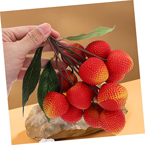 Yardwe 10 Strings Artificial Longan Model Decoration Fruit Decor Blueberry Decor Artificial Display Cabinet Foam #TOP7