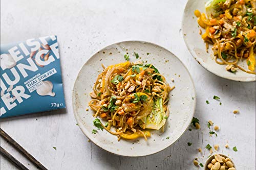 Foto von REISHUNGER Thai Curry Paste Pad Thai, 4 x 72g - Nach Original Thailändischer Rezeptur für Stir-Fry Gerichte - Glutenfrei & Ohne Zusatzstoffe