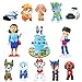 Cupcake Topper Paw Dog Patrol 12 pcs, Mini Figurine Set Paw Dog Patrol, Decorazione Festa, Mini Figurine Decorazioni, Topper per Torte, Figure Giocattoli, per Ragazzi e Bambini Feste di Compleanno