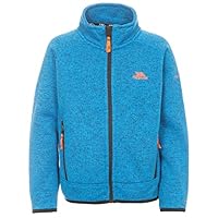 Trespass Mario, Blue Marl, 9/10, Warme Fleecejacke 300g/m² für Kinder / Jungen 2-12 Jahre, 9-10 Jahre, Blau
