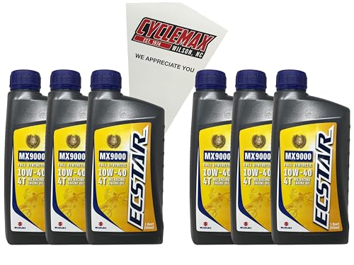 Paquete Cyclemax 6 unid Aceite Sintético 10W-40 miniatura 1