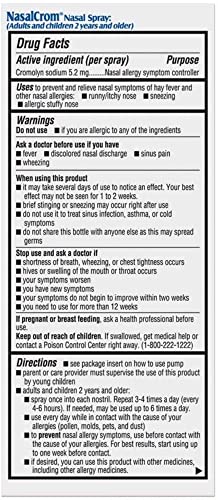 NasalCrom Nasal Spray for Allergy Relief, 200 Sprays, 0.88 Fl Oz, Pack of 2 - Image 2