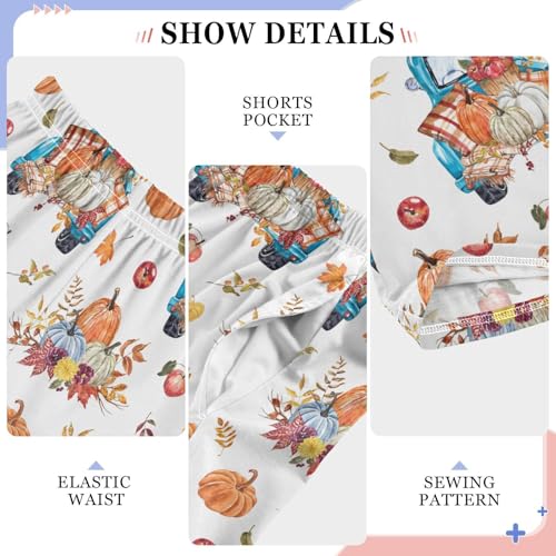 Pumpkin Truck Boys Long Pants Soft Trousers Elastic Waist Kids Lounge Bottoms with Pockets S-XL4