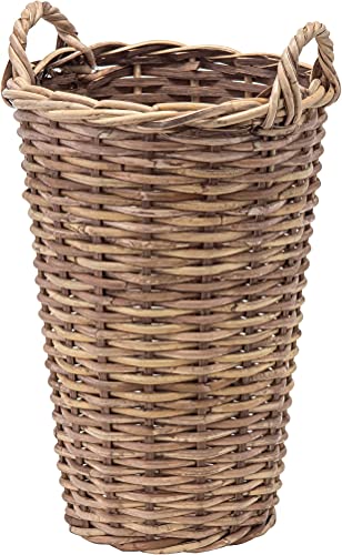 ポッシュリビング ラタン 25×25×40(35)cm トールバスケット 11697