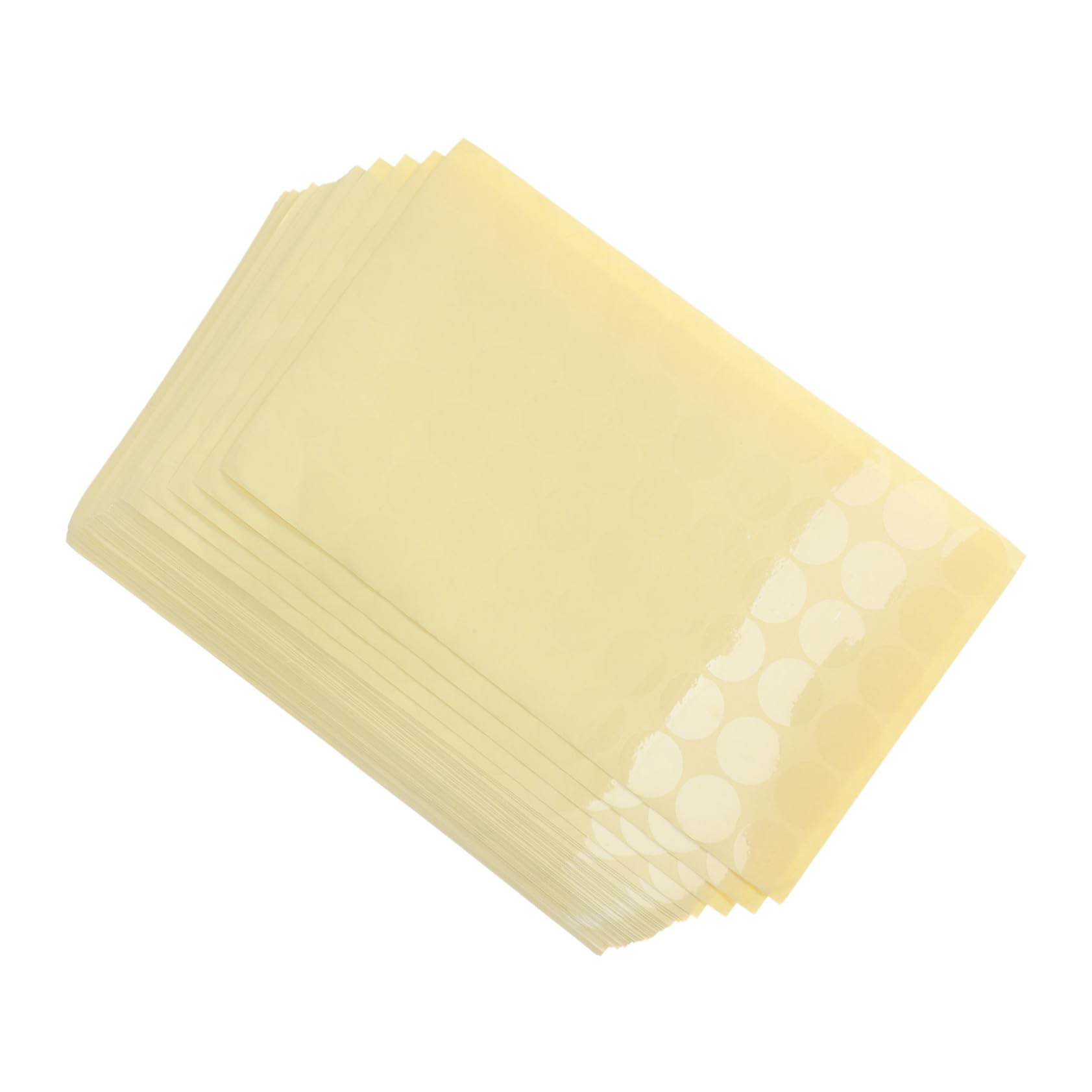 84 Fogli Etichette Trasparenti Rotonde in PVC Adesive Termiche Resistenti per Sigillare Buste Sacchetti Alimentari e Piccoli Pacchetti Design Professionale e Durevole