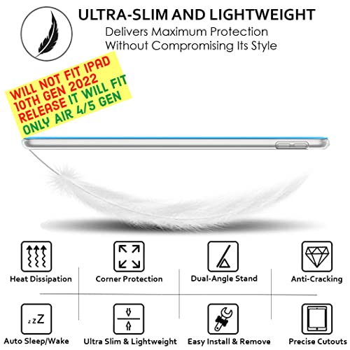 Image of DuraSafe Cases for iPad Air 4th 5th 6th 2020 2022 2024 Gen Air 11 inch A2588 A2589 A2591 A2316 MM9E3HN /A MM9D3HN /A MME23HN /A MM9C3HN /A MM9F3HN /A MYFQ2HN /A MYFM2HN /A MYFR2HN /A MYFP2HN /A MM9N3HN /A - Blue