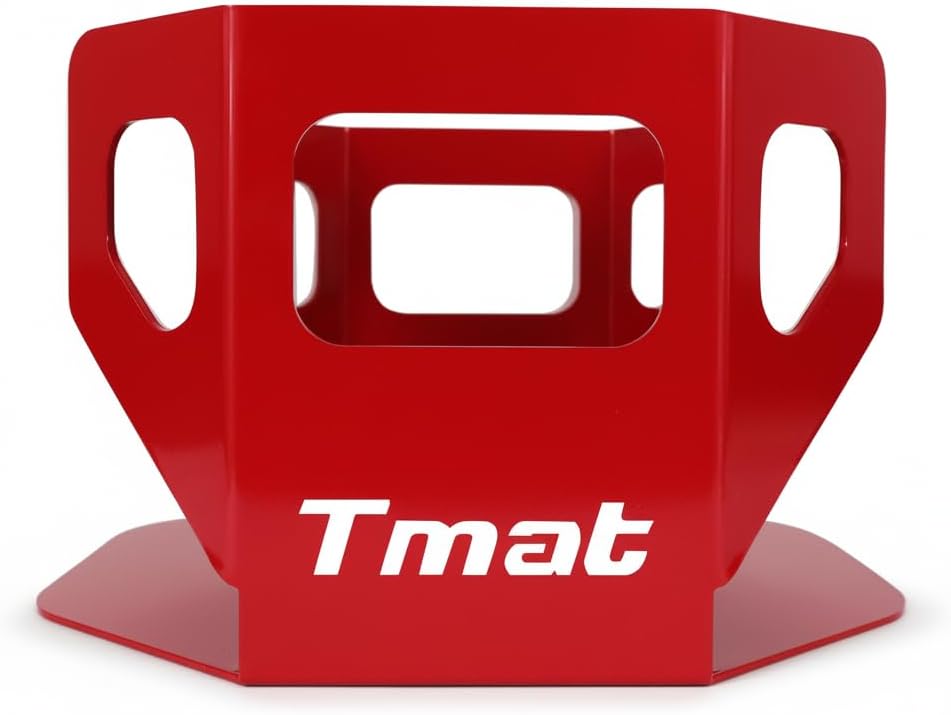 Tmat Heavy-Duty 5-Gallon Bucket Holder w/Optional Tmat Anchors (Red)