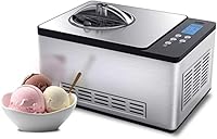 Whynter ICM-200LS 2.1 Qt Automatic Ice Cream Maker with Built-in Compressor, No Pre-Freezing, Stainless Steel LCD Timer
