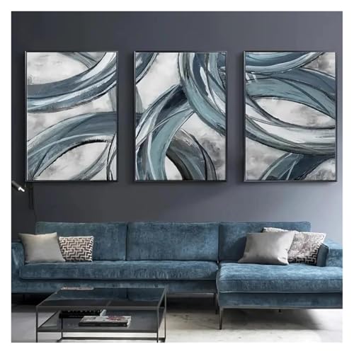 Affiches imprimées sur toile abstraite moderne pour salon - 3