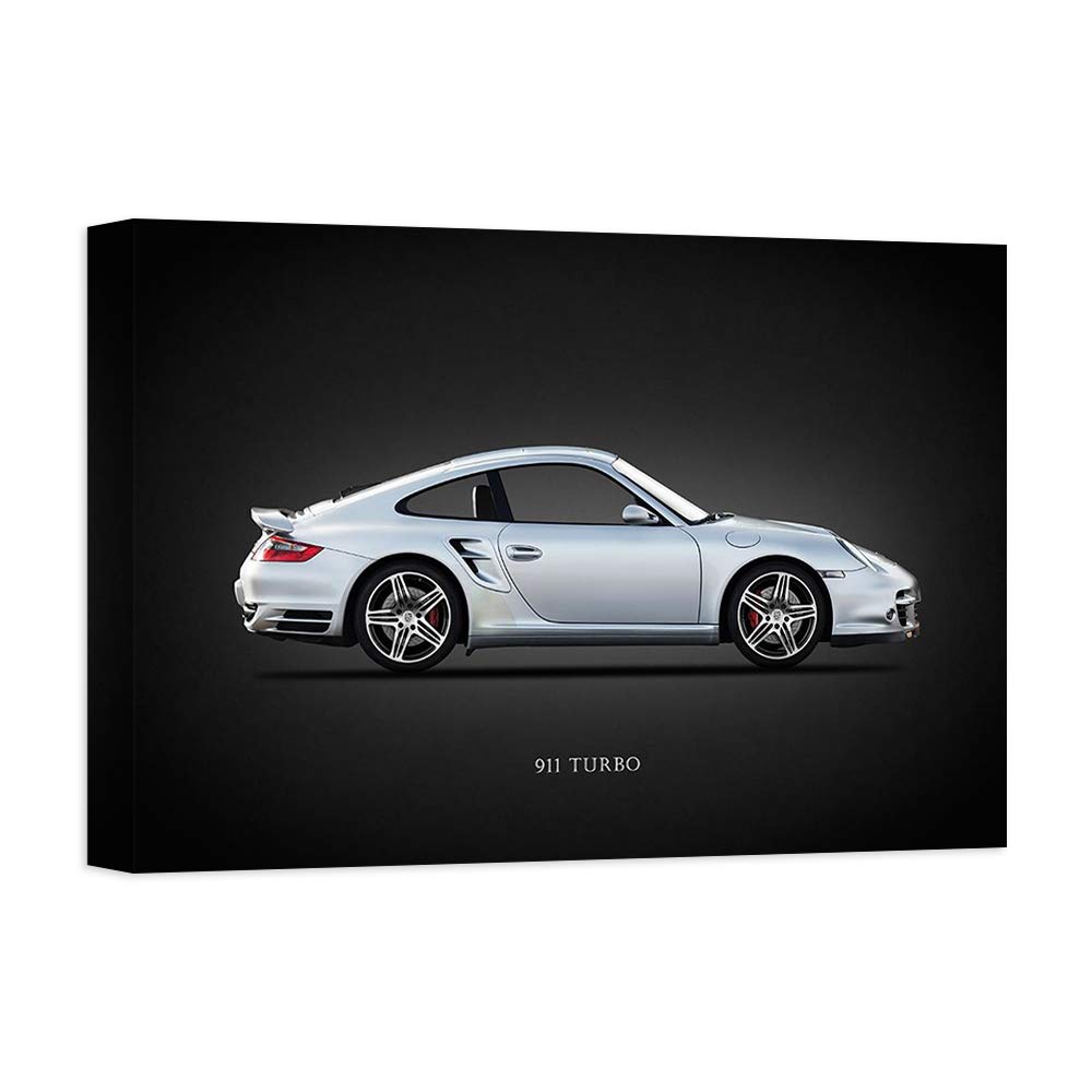 Quadro Stampa su Tela con Telaio in Legno Rogan, Mark Porsche 911 Turbo 997 2007 Misura 70x50 CM