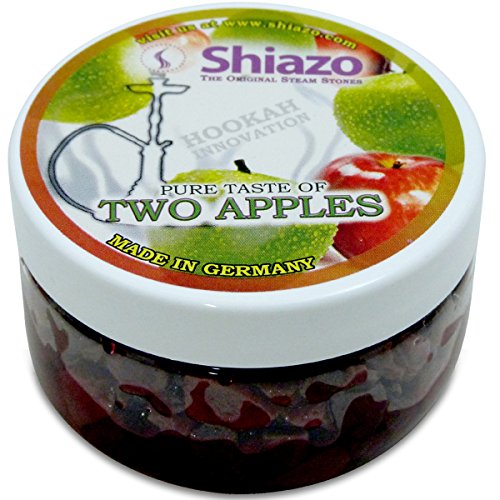 Double Apple Shiazo Shisha Steam Stones Shisha Hookah Sheesha Huka Flavours NON TOBACCO 100g by Shiazo Cover
