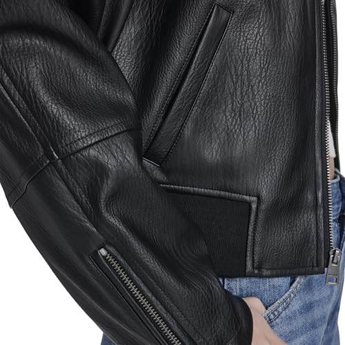 Image of Levi's Women's Faux Leather Bomber With Laydown Collar