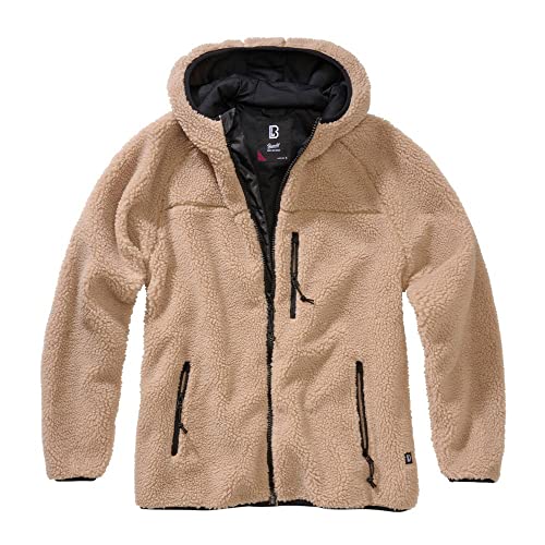 Brandit Women Teddyfleece Jacket Hooded, Farbe: camel, Größe: L