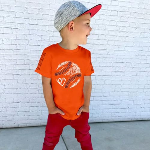Girls Baseball T-Shirt Short Sleeve Crewneck Cotton Tee Shirts Kids Baseball Graphic Tees Casual Tops Shirts for Boys3