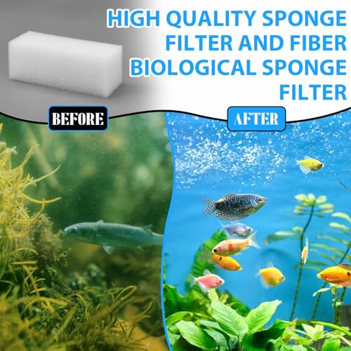 Image of Threlaco 6 Pcs Replacement Foam Filters Compatible with Aqua-Clear 110 /500 A623 Aquarium Filter Foam Insert Sponge Pads