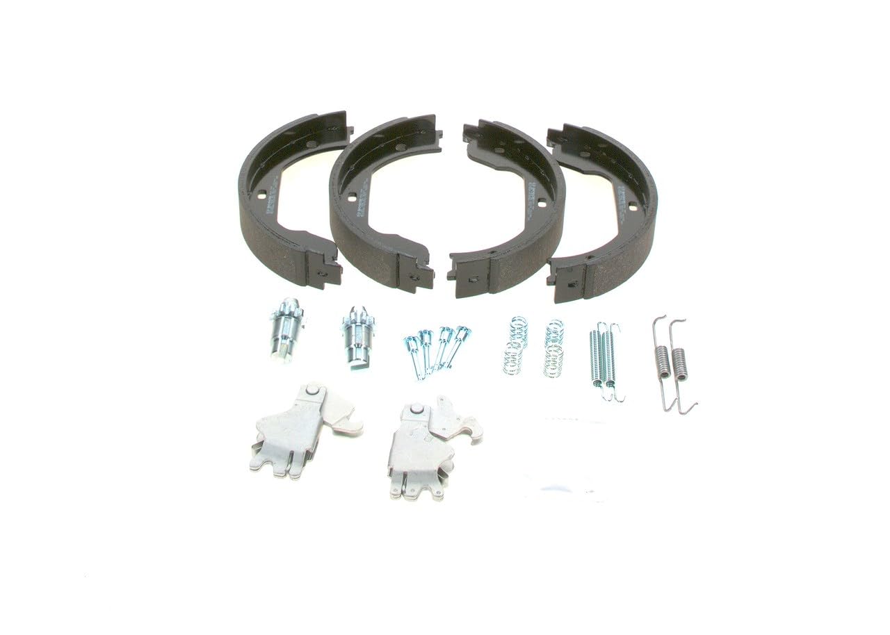 BOSCH Kit ganasce, Freno stazionamento 0204113805 Compatibile con: ALPINA B7, BMW 3 Cabriolet, 3 Coupe, 5, 5, 5 Gran Turismo, 5 Touring, 6, 6 Cabriolet, 7, 7, X3, X5, X5, X5, X6, X6, Z4 Coupe