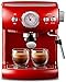 YQGOO Macchina da caffè, Macchine per caffè Espresso Macchine da caffè semiautomatiche a Vapore, Home Commerciale Ufficio Italiano Pompa a solenoide Montalatte Macchina da caffè 19bar Rosso
