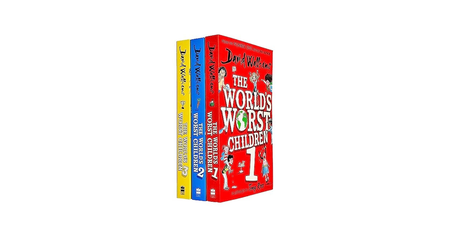 David Walliams Worlds Worst Children Collection 3 Books Set