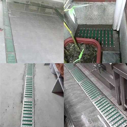 Grille de drainage des eaux pluviales caniveau couverture égout terrasse - 3