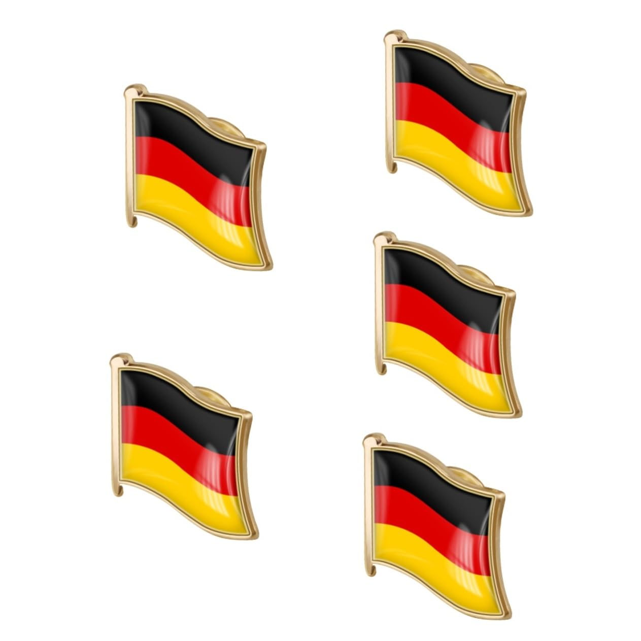 FOMIYES Deutschland Flagge Anstecknadel für Männer Metallbrosche mit Deutscher Fahne Dekorativer Pin für Anzüge Hüte Souvenir