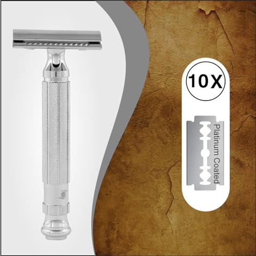 Image of Pearl Shaving Double Edge Safety Razor L-55 ( Close Comb,Chrome)