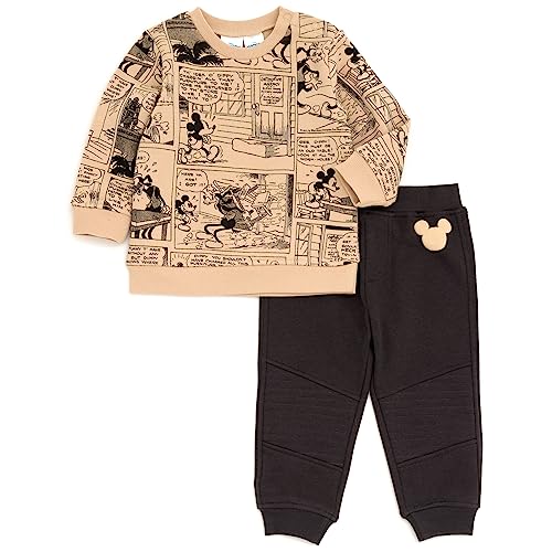 Image of Disney Christmas Fleece Sweatshirt and Pants Outfit Set Newborn to Big Kid Sizes (Newborn - 10-12)