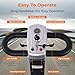 iMach Electric Mobility Scooter for Adults and Seniors,12.4 Miles Long Range Battery with 4.9MPH Foldable 4 Wheels Wheelchair,330 LBS Weight Capacity Commuter Scooter,with LED Headlights and Basket