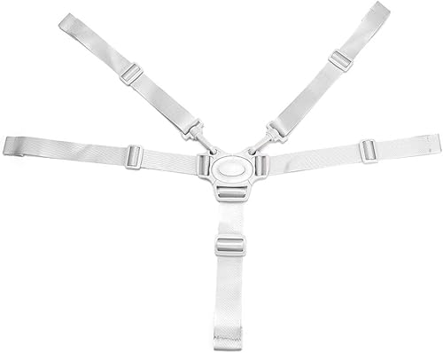 Estink Cinturón de seguridad ajustable para niños cinturón de seguridad de 5 puntos para niños protector universal para cochecito correa de