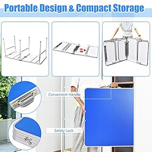 Goplus Foldable Ping Pong Table, 100% Preassembled, Table Tennis Table with Net, 2 Paddles, Ping Pong Balls, Portable Table Tennis Game Set for Indoor Outdoor Goplus Foldable Ping Pong Table 100 Preassembled Table Tennis Table with Net 2 Paddles Ping Pong Balls Portable Table Tennis Game Set for Indoor Outdoor