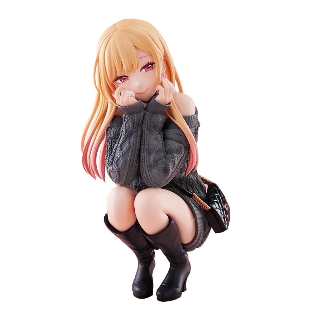 Xinchangda Kitagawa Marin Figure Knitted Sweater Anime Girl Statue 13CM