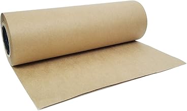 17.75" x 1200" (100ft) Brown Kraft Paper Jumbo Roll Ideal for Gift Wrapping,Art,Craft,Postal,Packing,Shipping,Floor Covering,Dunnage,Parcel,Table Runner (17.75",30M)…
