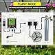 CO2-Controller mit zwei Steckdosen für den Grow Room, Zwei Smart-Steckdosen steuern automatisch CO2-Regler und Ventilatoren, NDIR-Sensor CO2-Monitor und Controller mit großem Display für CO2-Diagramm