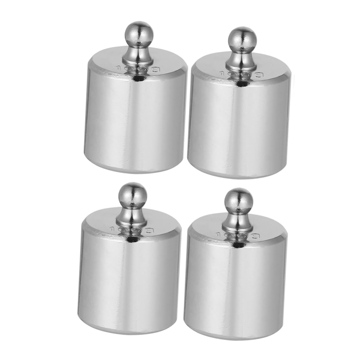 HOMOCONO 4pcs Digital Scale Weights Steel Scale Balance Weight Digital Scale Supplies Steel Calibration Weights Silver