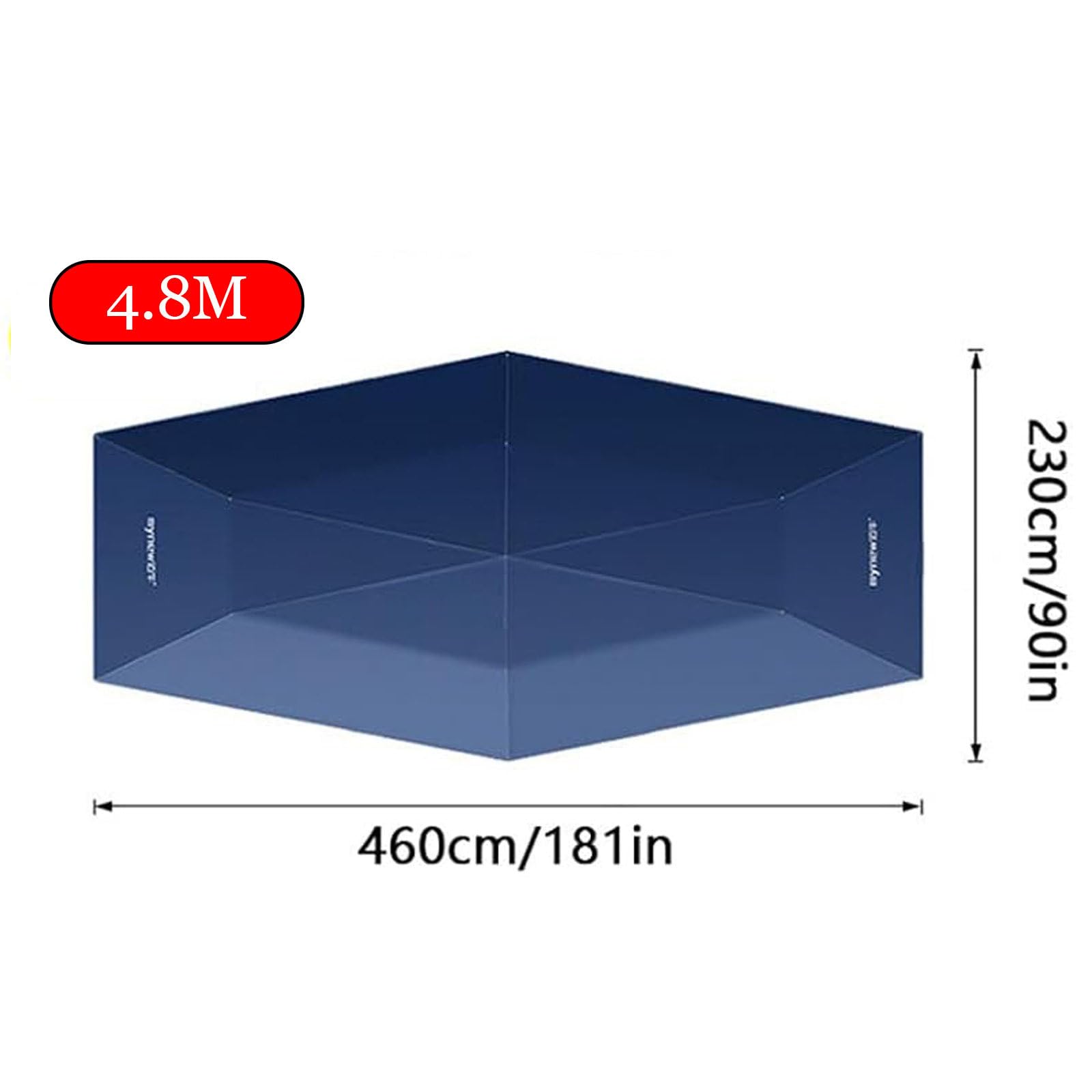 Tenda Universale per Auto,Tenda Copriauto Completamente Automatica con Telecomando e Borsa, Ombrello Portatile Pieghevole per Auto, per Berline, SUV, Monovolume 4.8mBlue