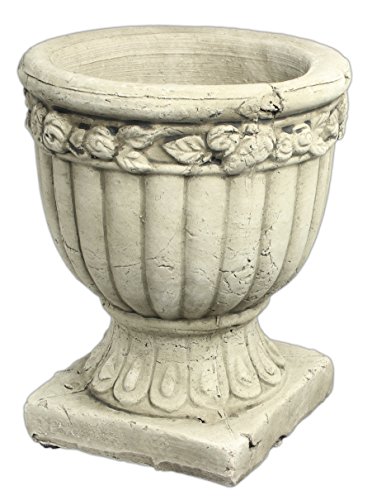 Hill's Park's 6" x 4.75" Clay Distressed Urn Garden Statue