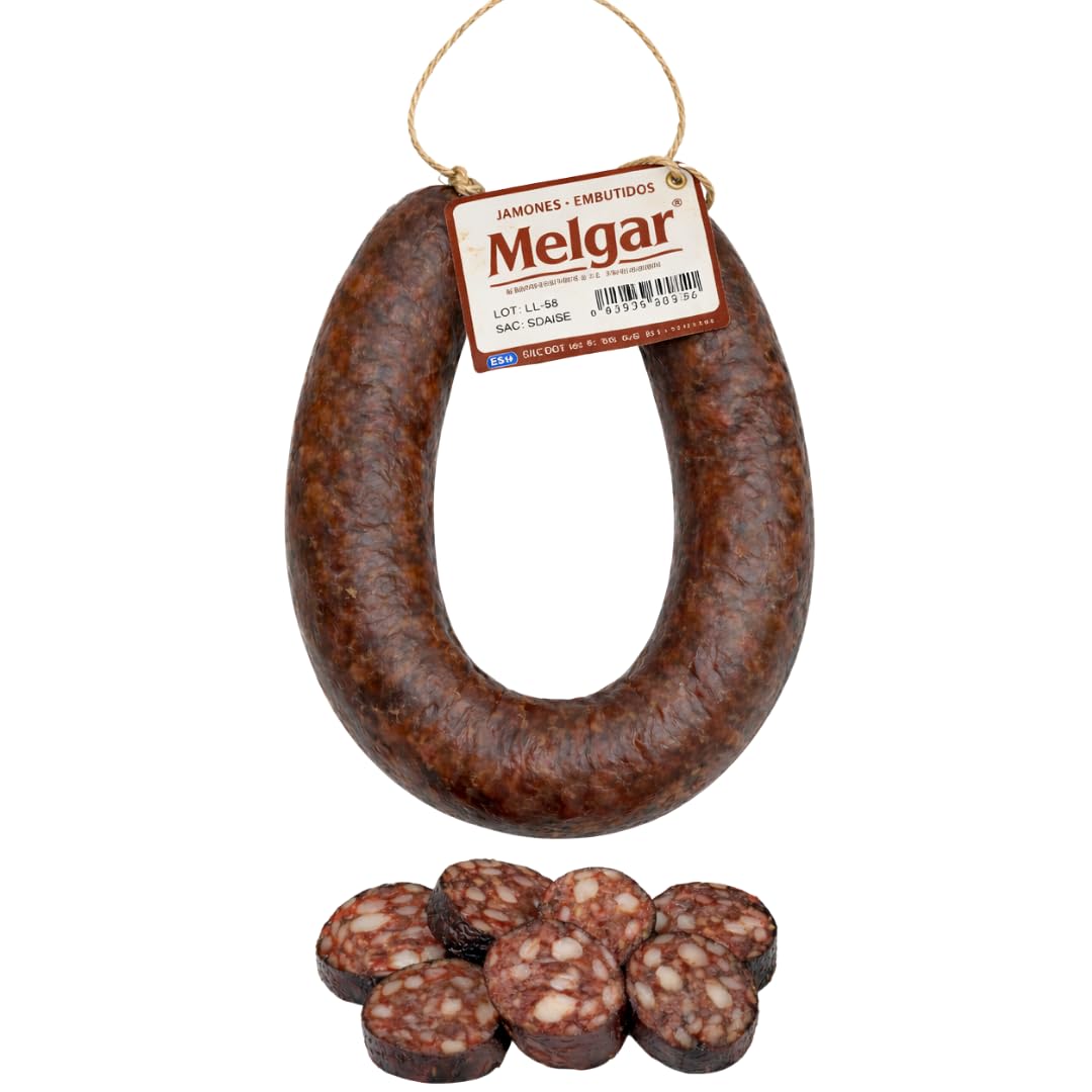 Morcilla Rondeña 350g – Embutido Andaluz Artesano Sin Gluten Sin Lactosa con Pimentón | Melgar