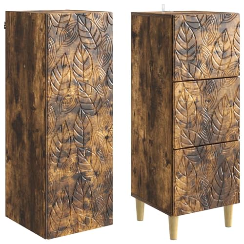 Armoire en chêne fumé compacte pour optimiser les petits espaces - 5