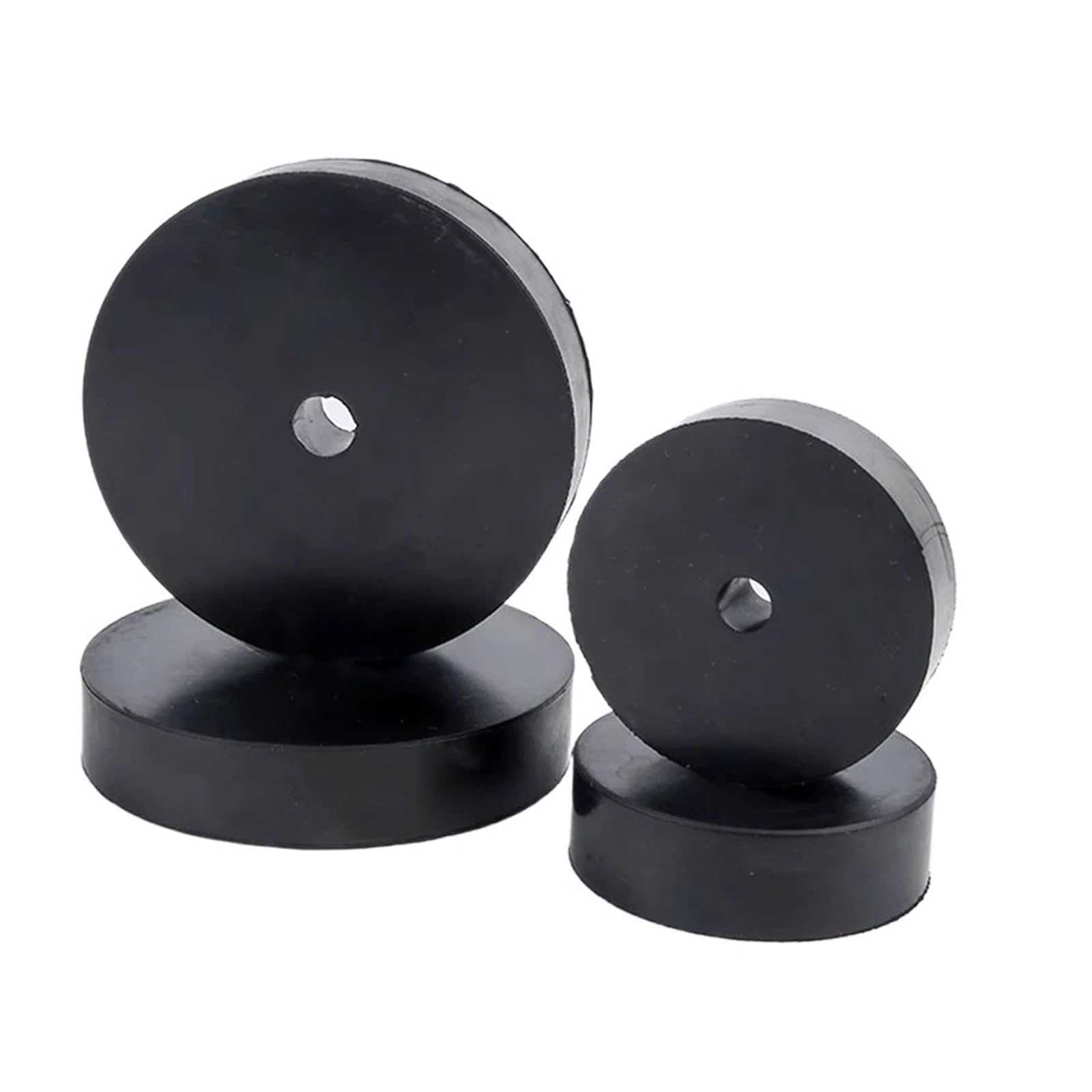 Almohadilla amortiguadora de goma Circular OD 40-80mm Pie de máquina insonorizado que absorbe los golpes(5pcs,50 x 30 x 15mm)