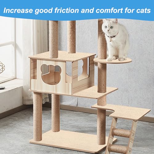 Alfombra Adhesiva Rascadora para Gatos Beige 78.7x15.8" miniatura 6