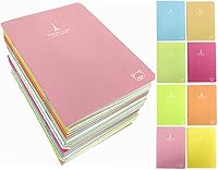 Vista 11 de ALIMITOPIA 24 mini cuadernos portátiles de bolsillo, diario Steno Memo MiniDaily, 3.5 x 5 pulgadas, 24 hojas, páginas con rayas universitarias