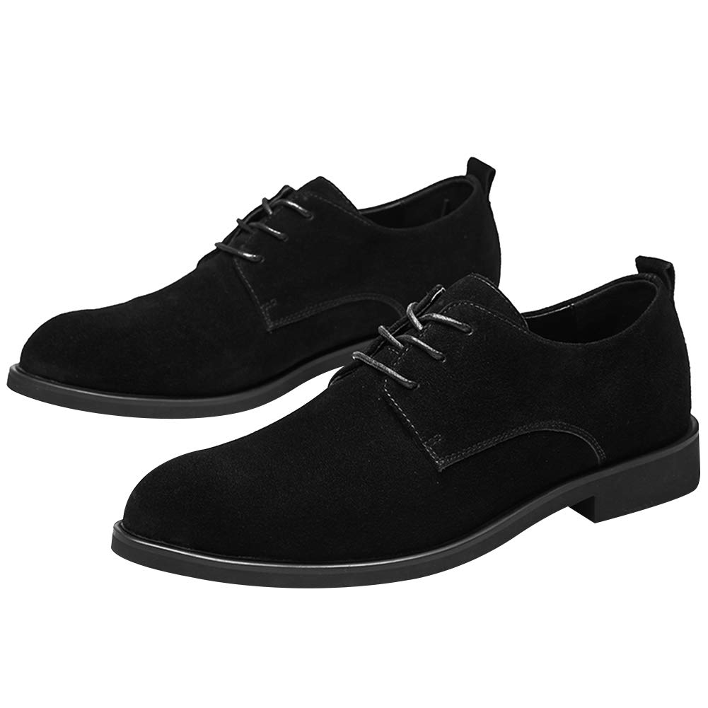 rismart Hombre Ante Oxford Semi Casual Zapatos de Cordones para Boda Trabajo Negocios
