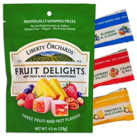 Liberty Orchards New Fruit Delights Package! - Vegan Turkish Delight Candy 4.5oz Cover